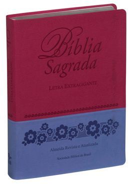 Bíblia Emborrachada Extragigante Rosa com índice